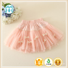 New children skirt casual style bow design beautiful girl skirt dress kid girl mini skirt